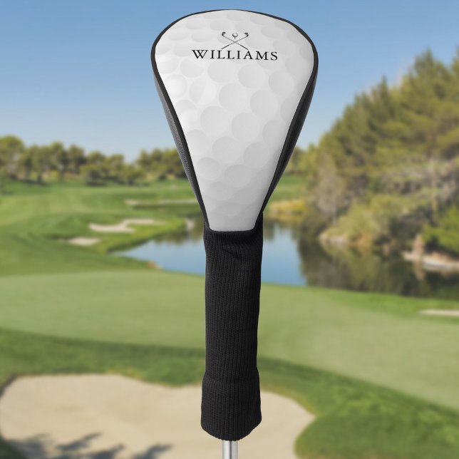 Couvre-club De Golf Nom Personnalisé Clubs De Golf Et Bal (Personalized Name Golf Clubs And Ball Golf Head Cover)