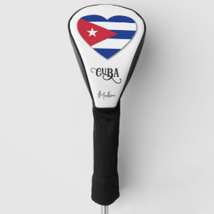 Couvre-club De Golf Nom personnalisé Cuba Love