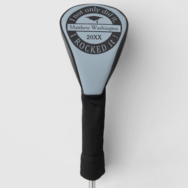 Couvre-club De Golf Nom personnalisé du diplôme et couverture du pilot (Devant)