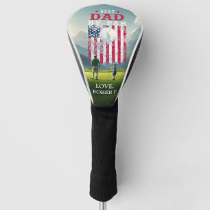 Couvre-club De Golf Nom personnalisé Meilleur Papa Par