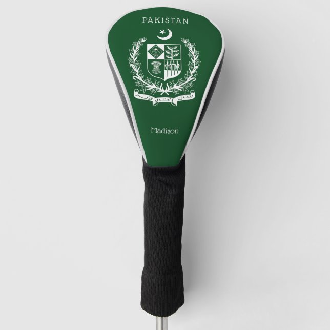 Couvre-club De Golf Nom personnalisé Pakistan (Devant)