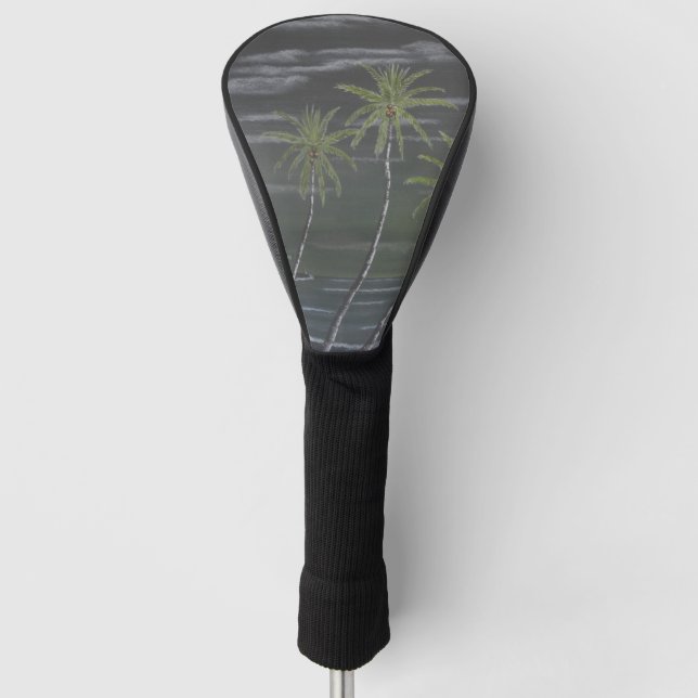 Couvre-club De Golf Nuit À La Plage (Devant)