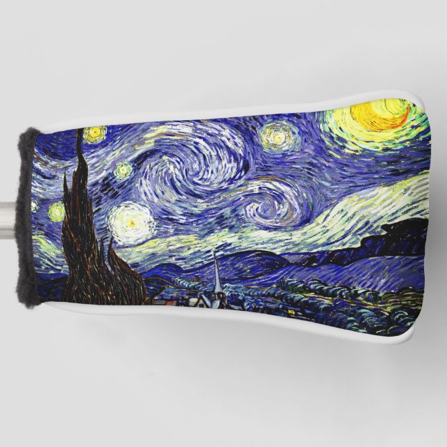 Couvre-club De Golf Nuit étoilée de Van Gogh, 1889 (Devant)