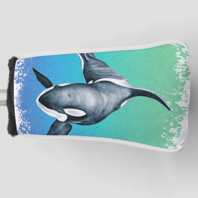 Couvre-club De Golf Orca Whale cristal Turquoise (Devant)