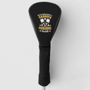 Couvre-club De Golf Paddleball - Grand-Père Avec Pickleball Paddle