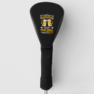 Couvre-club De Golf Paddleball Tennis - Badminton Pickleball et bière