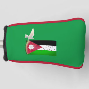 Couvre-club De Golf Paix  Colombe Palestine Pastèque Putter
