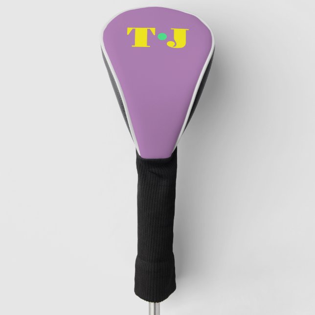 Couvre-club De Golf Pale violet Monogramme (Devant)