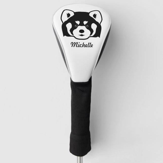 Couvre-club De Golf Panda rouge (Devant)