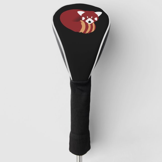 Couvre-club De Golf Panda rouge (Devant)