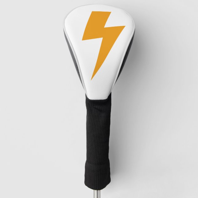 Couvre-club De Golf Panneau d'énergie Thunder Energy Blanc jaune (Devant)
