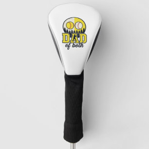 Couvre-club De Golf Papa Baseball Softball des Deux Conception Vectori