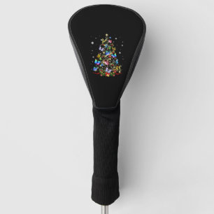 Couvre-club De Golf Papillon Noël Arbre Lumières Femmes Filles Noël B