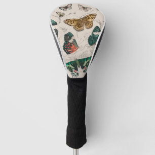 Couvre-club De Golf Papillons Collection Antique Papillons