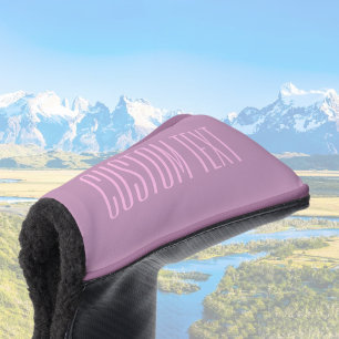 Couvre-club De Golf Pastel Purple & Pink clair   Texte modifiable mode