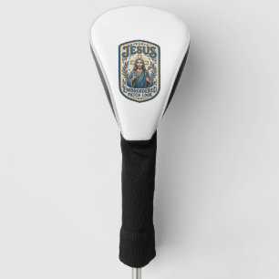 Couvre-club De Golf Patch brodé Jésus Regardez Patch brodé Jésus