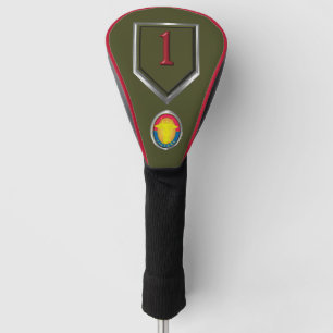 Couvre-club De Golf Patch de la 1re Div. d'Inf. “Big Red One”