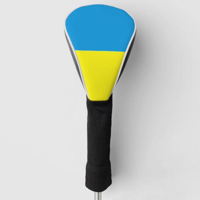 Couvre-club De Golf Pavillon ukrainien bleu et jaune (Devant)