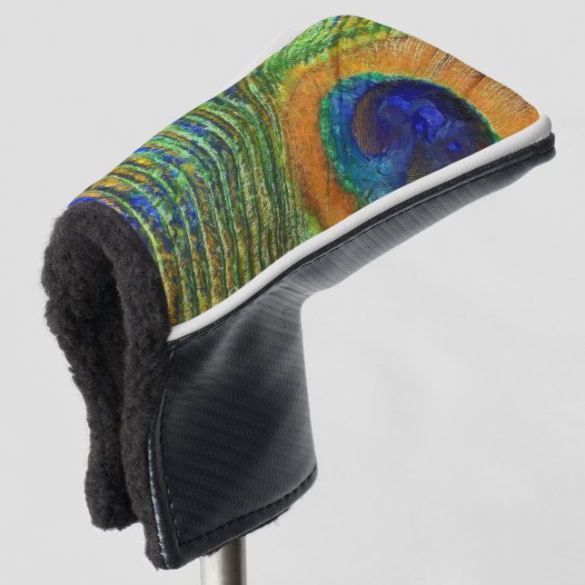Couvre-club De Golf Peacock Feather Bold Art (Devant 3/4)