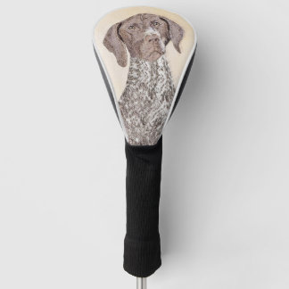 Couvre-club De Golf Peinture allemande d'indicateur aux cheveux courts