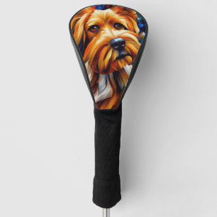 Couvre-club De Golf Peinture de chien de Terrier du Yorkshire mignon