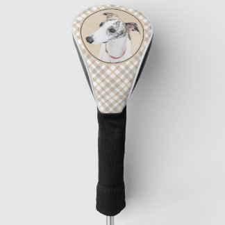 Couvre-club De Golf Peinture de Whippet - Art Original Mignon de Chien