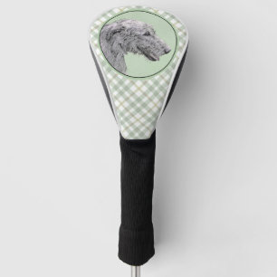 Couvre-club De Golf Peinture de Wolfhound irlandais - Joli art origina