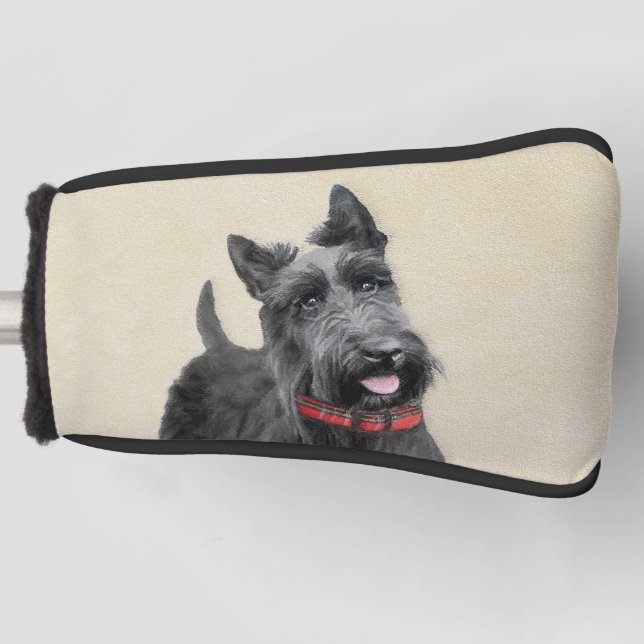 Couvre-club De Golf Peinture écossaise Terrier - Cute Original Chien A (Devant)
