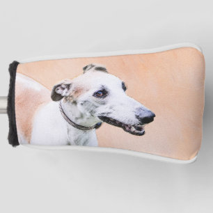 Couvre-club De Golf Peinture Greyhound - Cute Original Chien Art