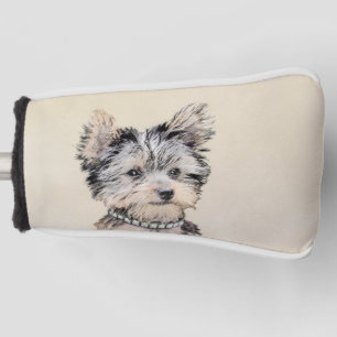 Couvre-club De Golf Peinture originale de chiot Yorkshire Terrier
