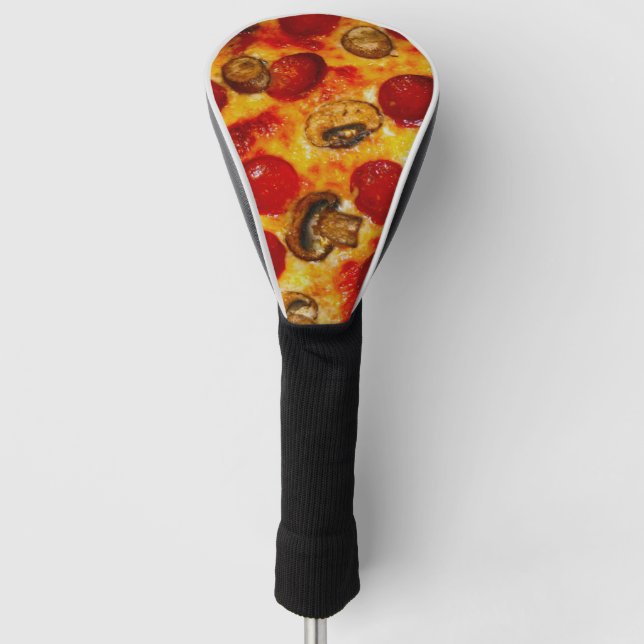 Couvre-club De Golf Pepperoni et Pizza aux champignons (Devant)