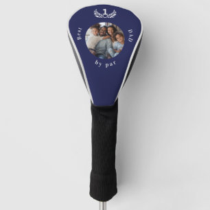 Couvre-club De Golf Père photo bleu marine blanc