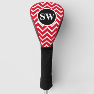 Couvre-club De Golf Pères pères chevrons monogrammés  Personnaliser