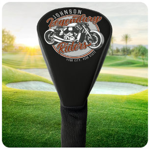 Couvre-club De Golf Personalized Motorcycle Legendary Rider Biker