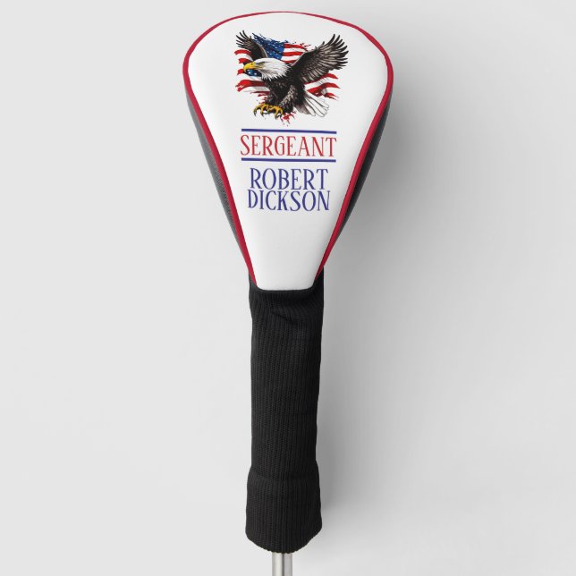 Couvre-club De Golf Personnalisation de l'armée américaine (Devant)