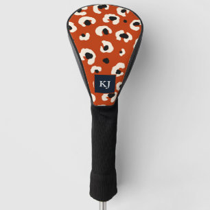 Couvre-club De Golf Personnalisé Bold Leopard Monogramme