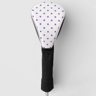 Couvre-club De Golf Petit motif de pois : Pourpre