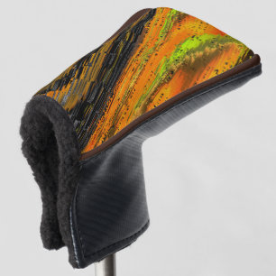 Couvre-club De Golf Petite mosaïque jaunâtre et déformée
