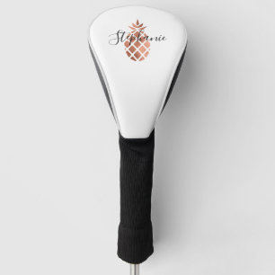 Couvre-club De Golf Petite Rose d'huile d'ananas personnalisé
