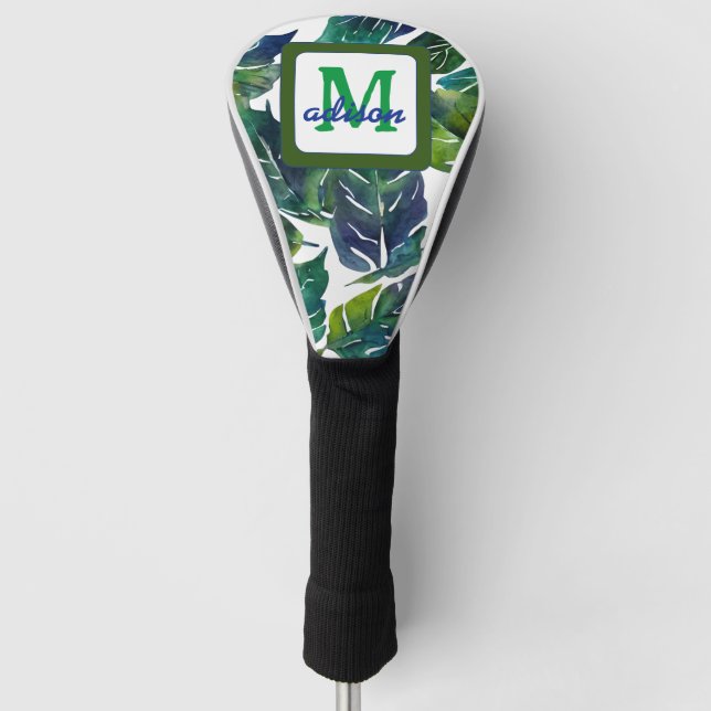 Couvre-club De Golf Philodendron vert Feuille Foliage Botanique (Devant)