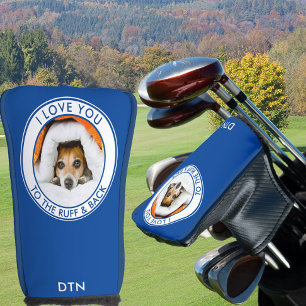Couvre-club De Golf Photo de Chien sur mesure Vous aimez le bleu ruff