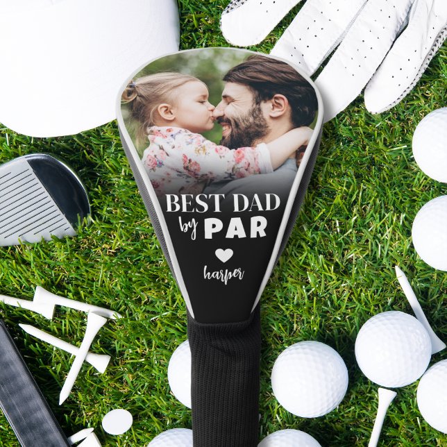 Couvre-club De Golf Photo du meilleur papa (Photo Golf Head Cover)