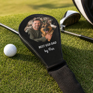 Couvre-club De Golf Photo du meilleur papa de chien GSD père noir enfa