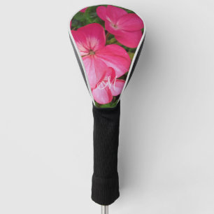 Couvre-club De Golf Photographie florale rose monogramme