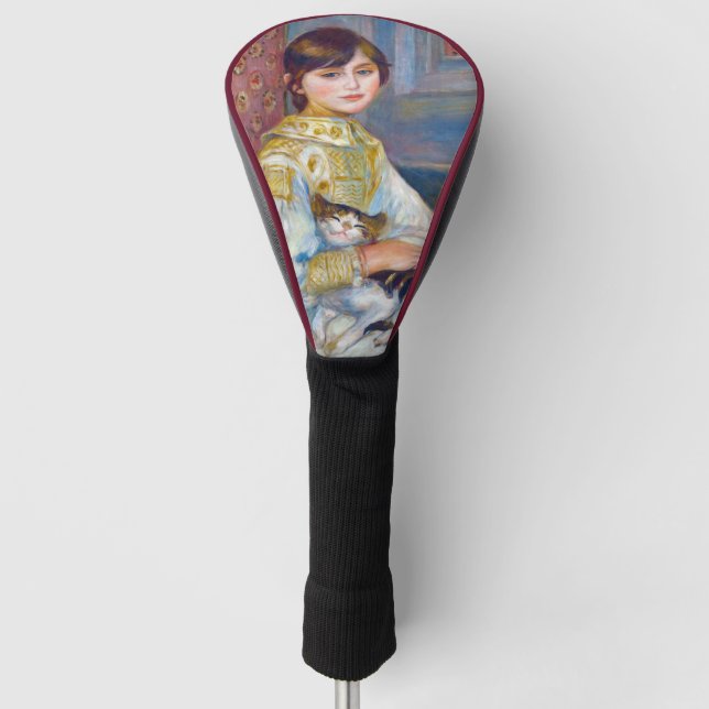 Couvre-club De Golf Pierre-Auguste Renoir - Enfant avec chat (Devant)