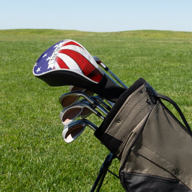 Couvre-club De Golf Pilote du drapeau américain patriotique (In Situ)