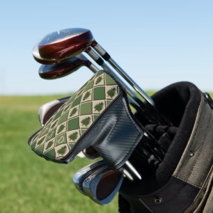 Couvre-club De Golf Pine Trees et Arlequin Putter Golf Head Cover