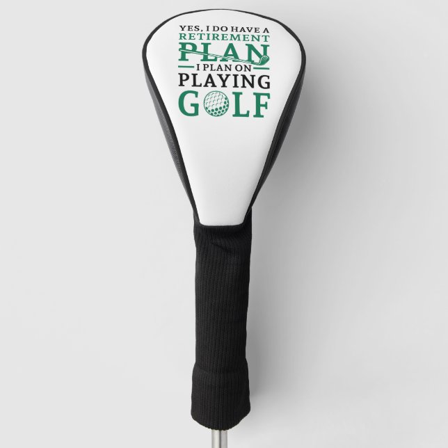 Couvre-club De Golf Plan de retraite Golf (Devant)