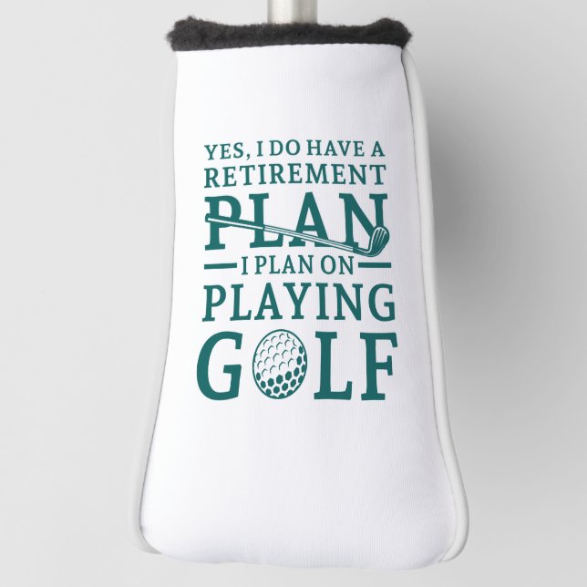 Couvre-club De Golf Plan de retraite Golf (Tourné à 90°)