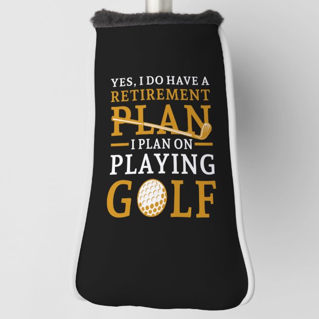 Couvre-club De Golf Plan de retraite Golf (Tourné à 90°)
